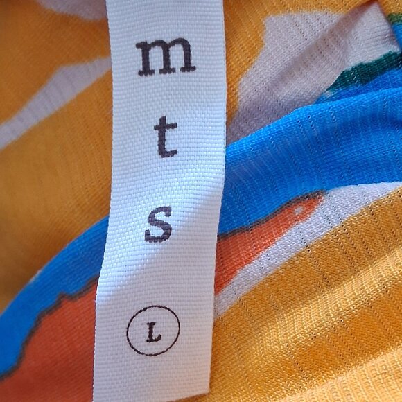 MTS Dress Sleeveless Tiered Hi Low Flowy sz L NWOT /B20 - Picture 7 of 8